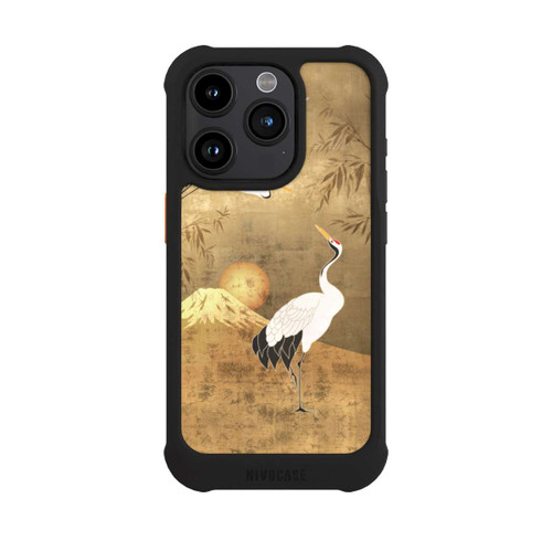 Apple iPhone 15 Pro NIVOmax Kraniche Gold Japan 1