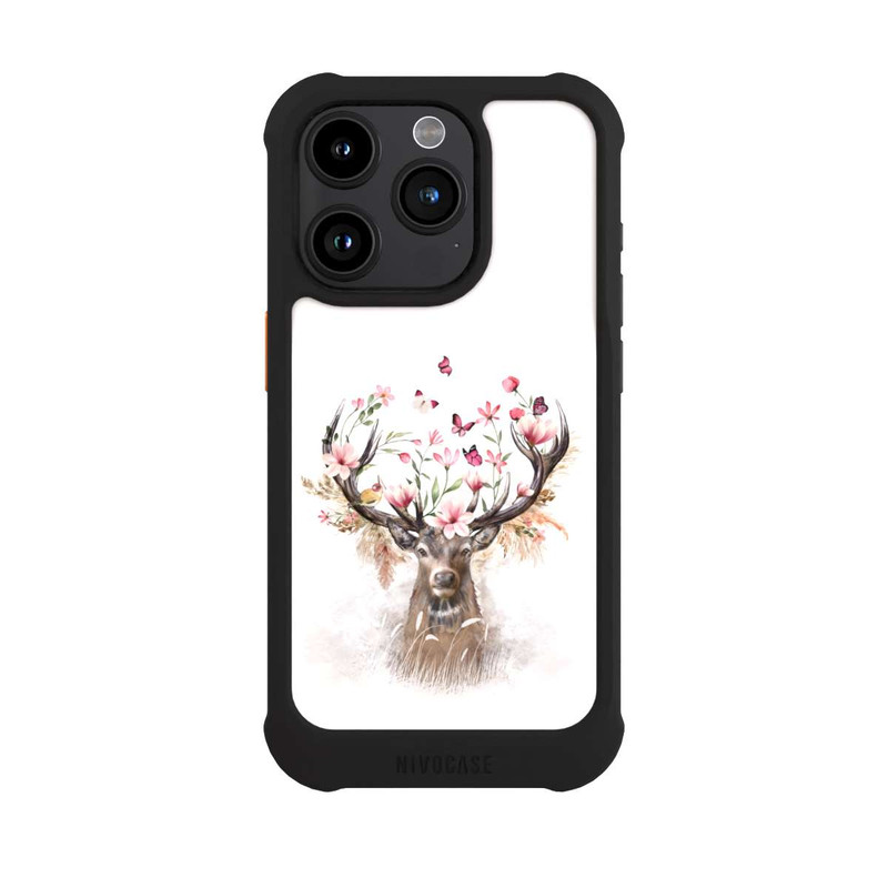 iPhone 15 Pro NIVOmax Cerf & Fleurs