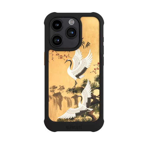 Apple iPhone 15 Pro NIVOmax Kraniche Gold Japan 2