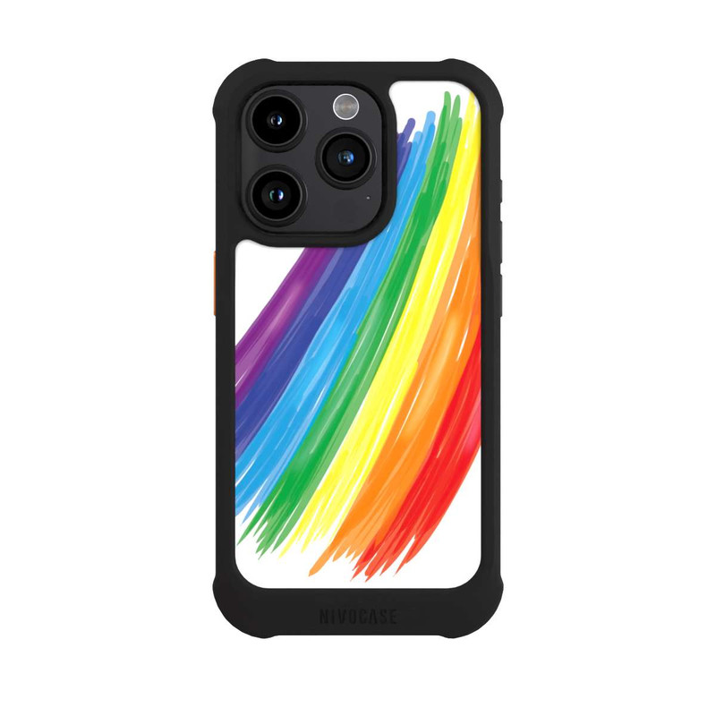 iPhone 15 Pro NIVOmax Rainbow Paint Brush