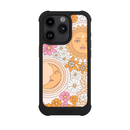 Apple iPhone 15 Pro NIVOmax Mond-Sonne-Blumen