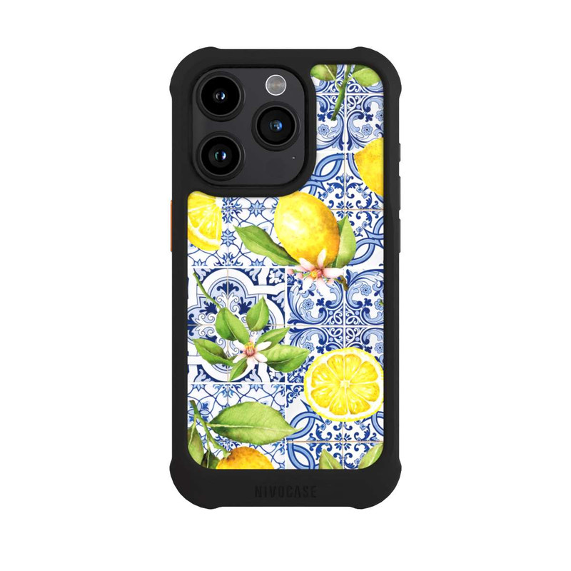 iPhone 15 Pro NIVOmax Citrons Grecques Pattern