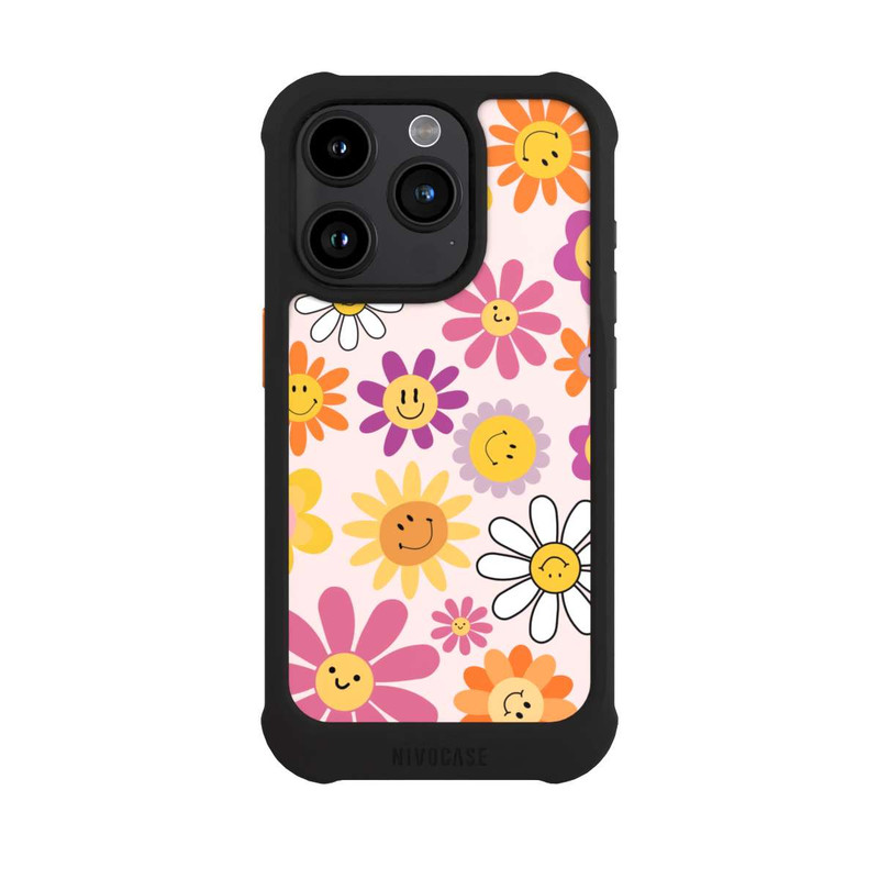 iPhone 15 Pro NIVOmax Smiles Pink Flowers