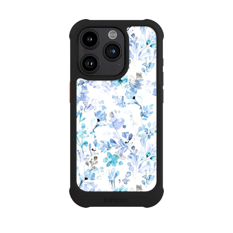 iPhone 15 Pro NIVOmax Spring Weeds Blue