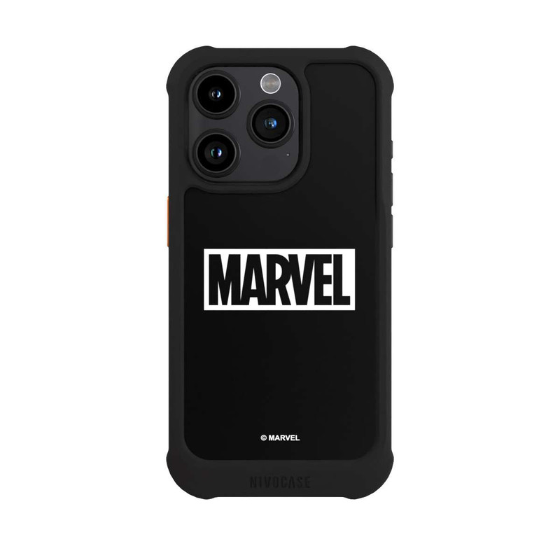 iPhone 15 Pro NIVOmax Marvel Logo Black