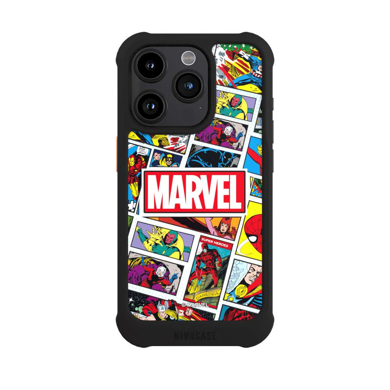 iPhone 15 Pro NIVOmax Marvel Comic Pattern