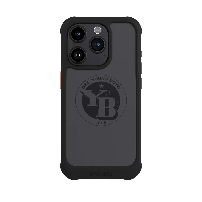 iPhone 15 Pro NIVOmax BSC YB Logo Grau