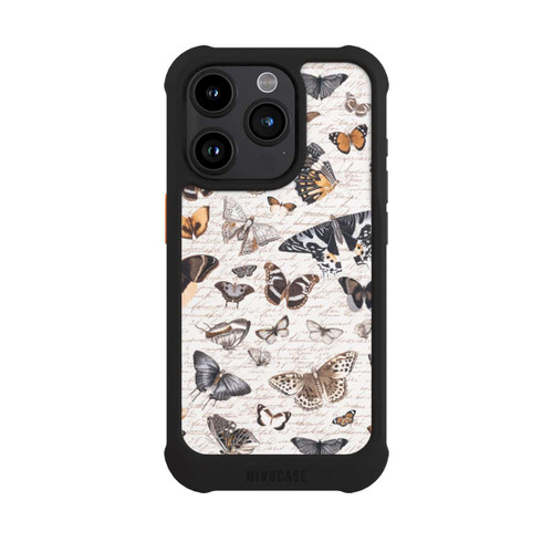 Apple iPhone 15 Pro NIVOmax Schmetterling Muster Boho
