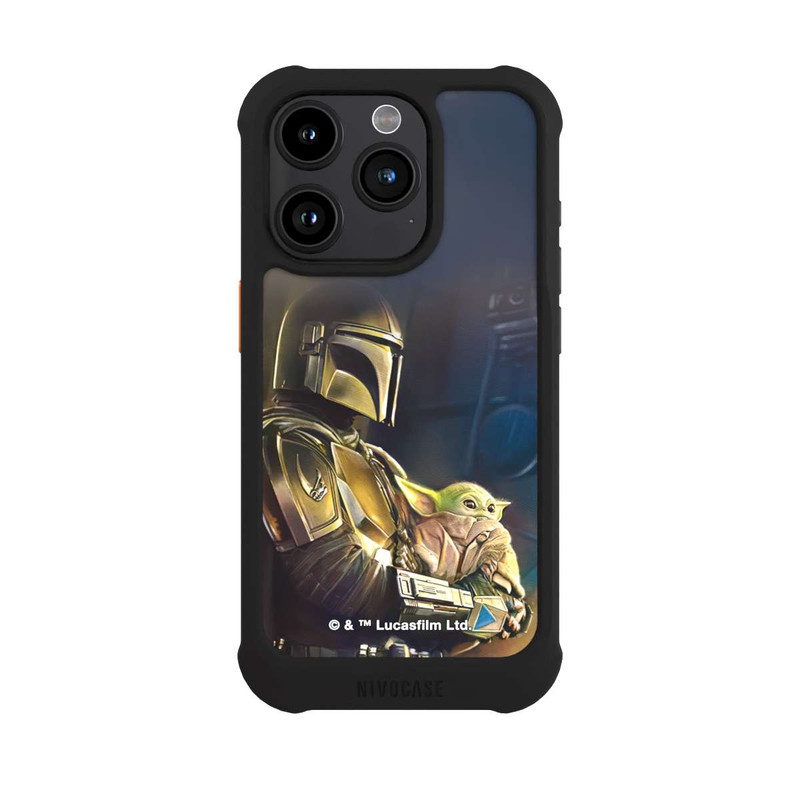 iPhone 15 Pro NIVOmax Mandalorian and Grogu inside Ship