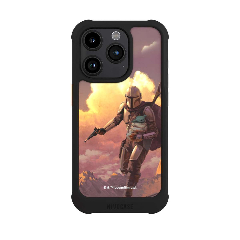 iPhone 15 Pro NIVOmax The Mandalorian And Grogu Sunset Clouds