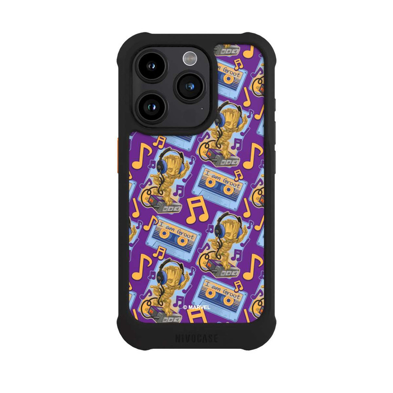 iPhone 15 Pro NIVOmax Groot Comic Headphones Guardians of the Galaxy