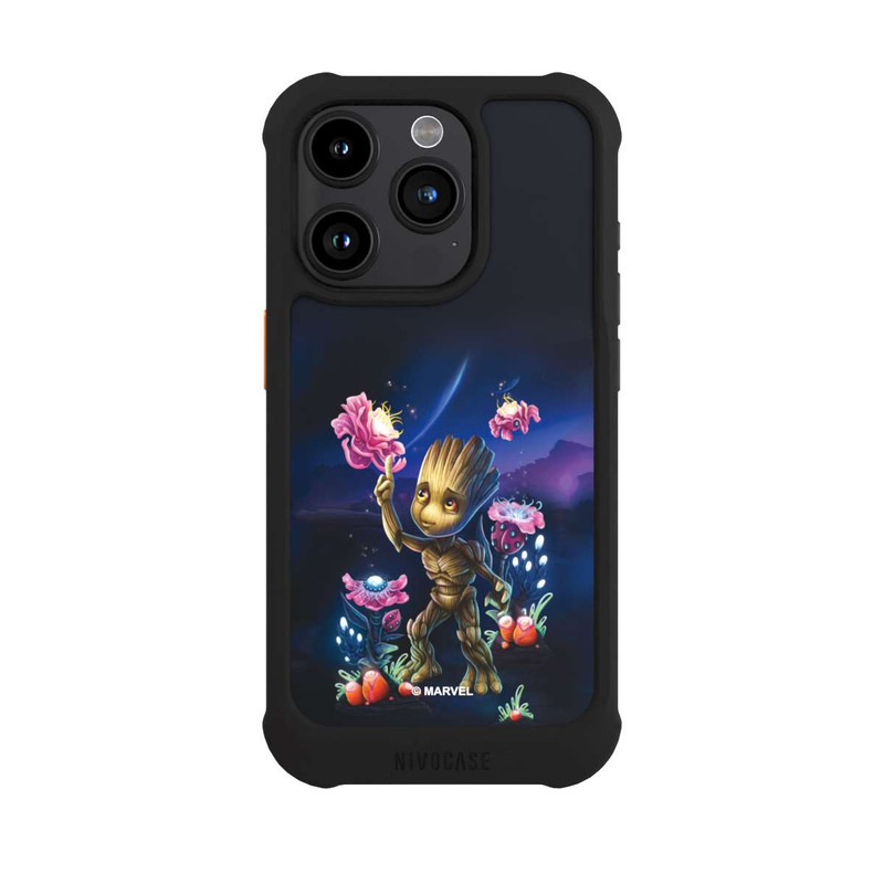 iPhone 15 Pro NIVOmax Baby Groot Blumen