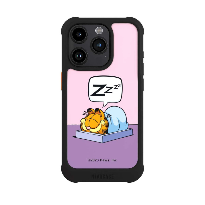 iPhone 15 Pro NIVOmax Garfield Nap Attack Pink 