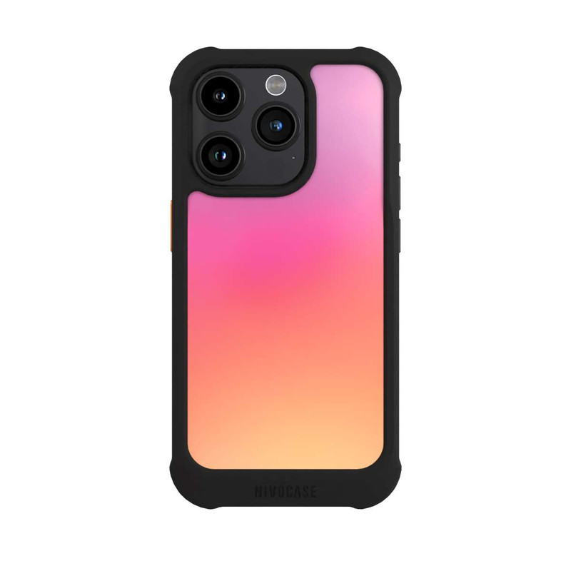 iPhone 15 Pro NIVOmax Pastell Pink Glitch