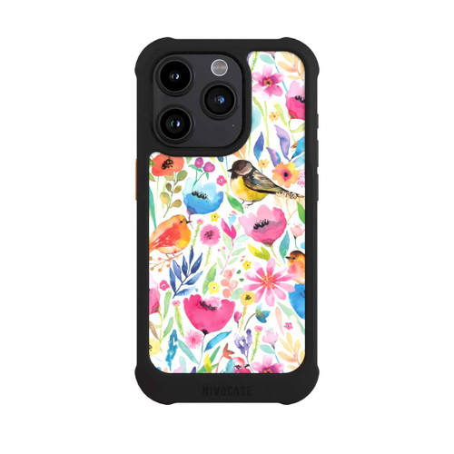 Apple iPhone 15 Pro NIVOmax Wunderliche Vögel und Blumen