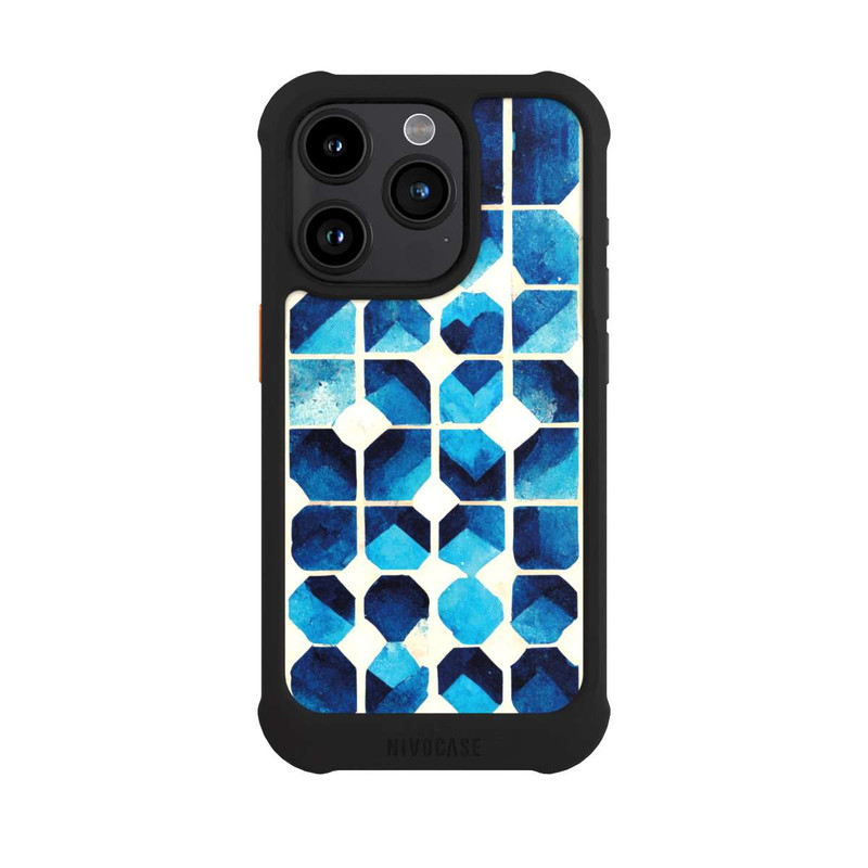iPhone 15 Pro NIVOmax Motif bleu