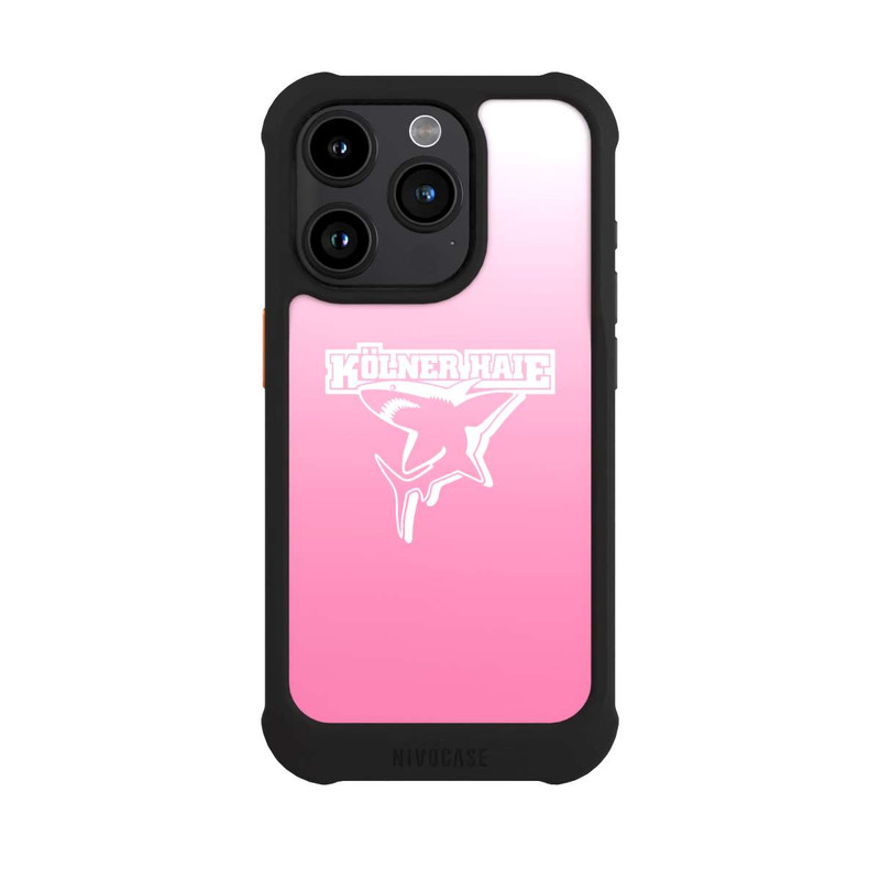 iPhone 15 Pro NIVOmax Kölner Haie Weiß Rosa