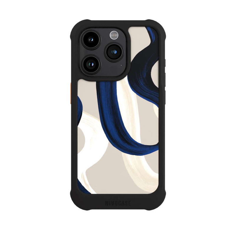 iPhone 15 Pro NIVOmax Abstrakte Pinselstriche 80
