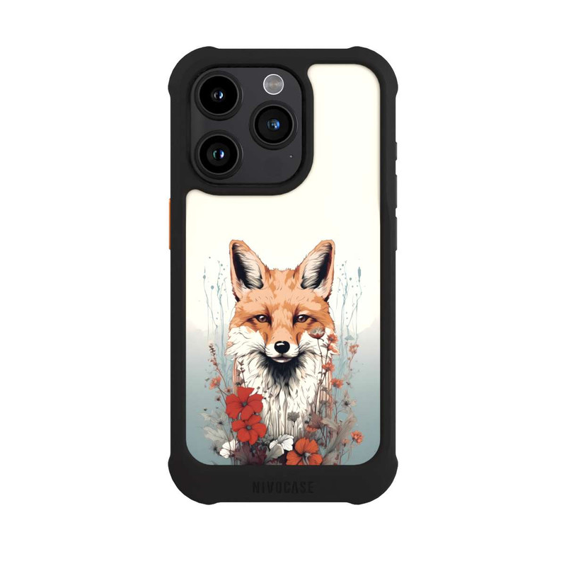 iPhone 15 Pro NIVOmax  Fox with Flowers