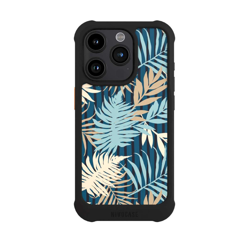 iPhone 15 Pro NIVOmax Palm Garden Beige Pattern