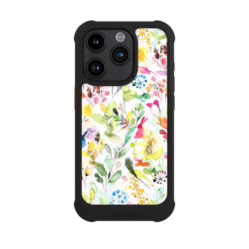 Apple iPhone 15 Pro NIVOmax Wild Flowers Meadow Pink