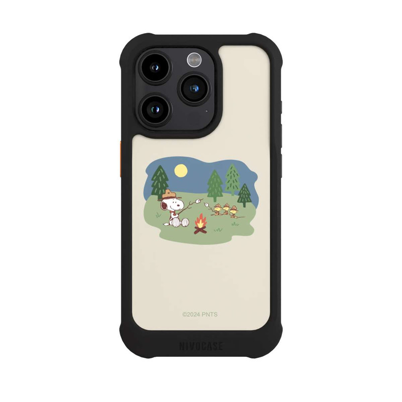 iPhone 15 Pro NIVOmax Snoopy Lagerfeuer