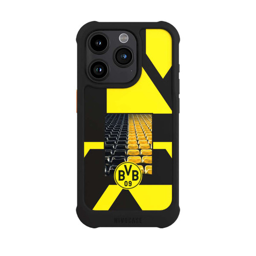 Apple iPhone 15 Pro NIVOmax BVB Tribüne Schwarz Gelb