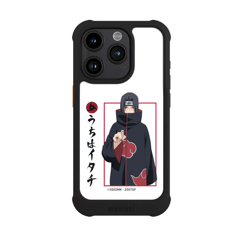 iPhone 15 Pro NIVOmax Itachi Geste Weiß