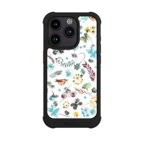 Apple iPhone 15 Pro NIVOmax Botanischer Schmetterling Natur Blau