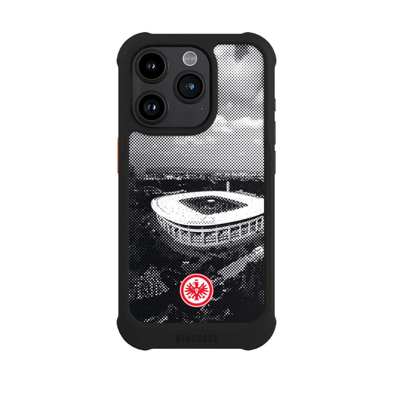 iPhone 15 Pro NIVOmax SGE Stadion Schwarz Weiß