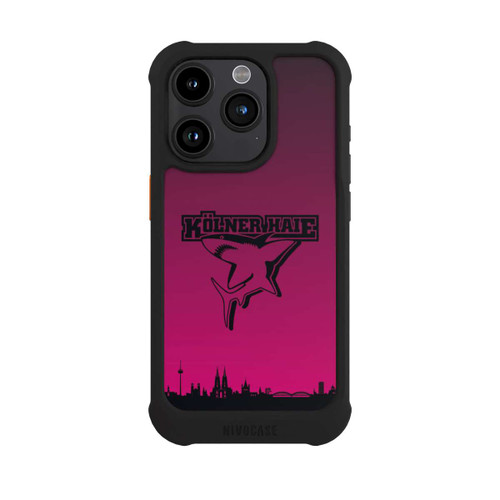 Apple iPhone 15 Pro NIVOmax Kölner Haie Skyline Pink