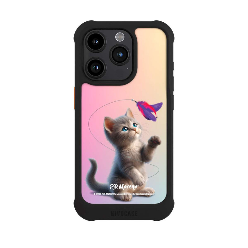 iPhone 15 Pro NIVOmax Playing Cat with Feather