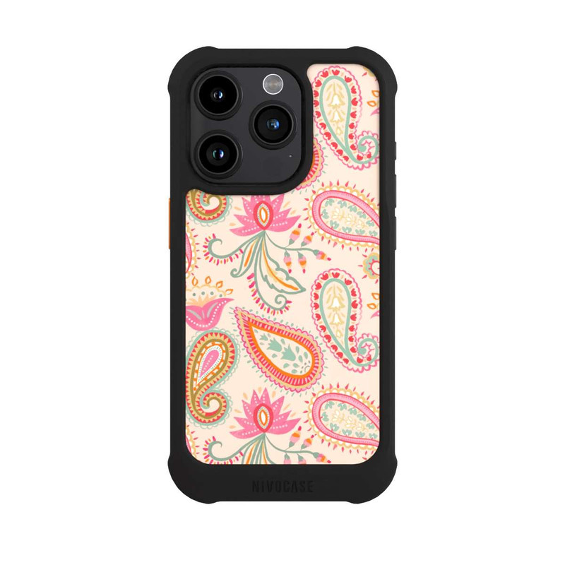 iPhone 15 Pro NIVOmax Colorful Paisley Charm