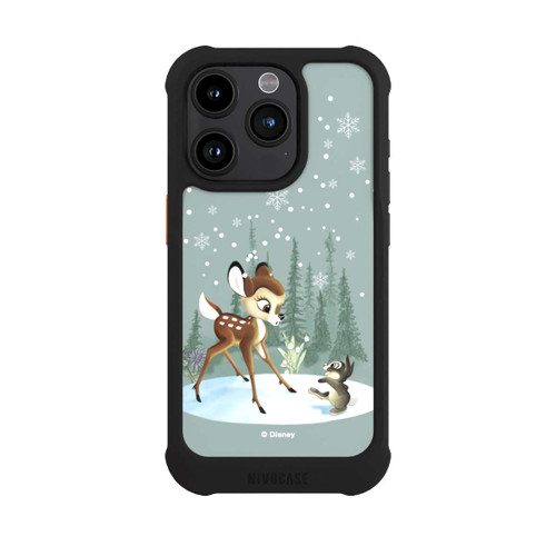 Apple iPhone 15 Pro NIVOmax Bambi et Panpan Monde Hivernal