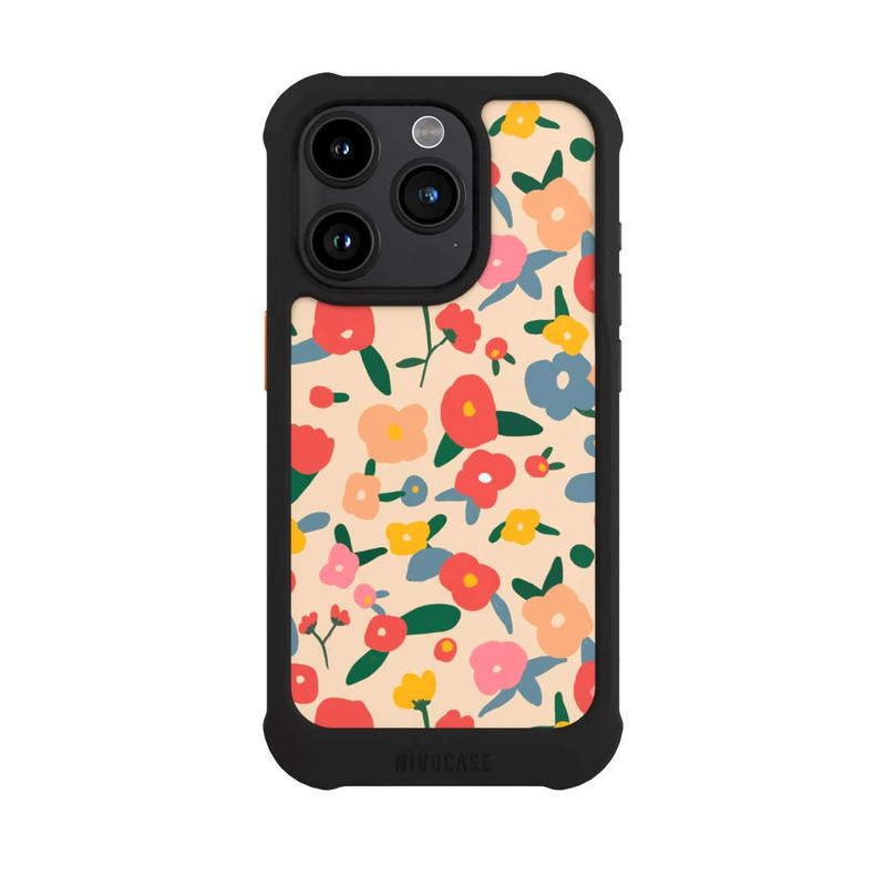 iPhone 15 Pro NIVOmax Retro Bold Scandi Flowers