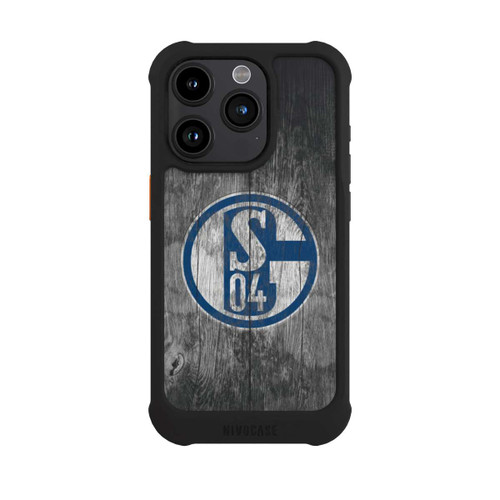 Apple iPhone 15 Pro NIVOmax Schalke 04 Holz Look