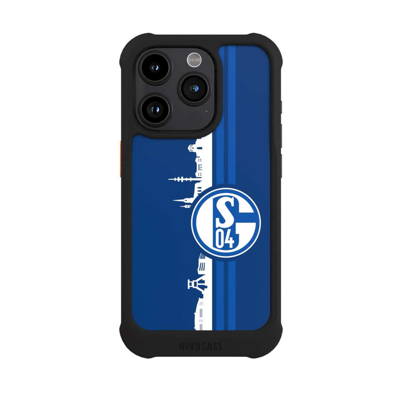 iPhone 15 Pro NIVOmax Schalke 04 Skyline Blau