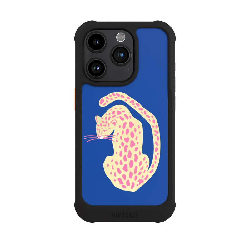 iPhone 15 Pro NIVOmax Blue Pink Cat