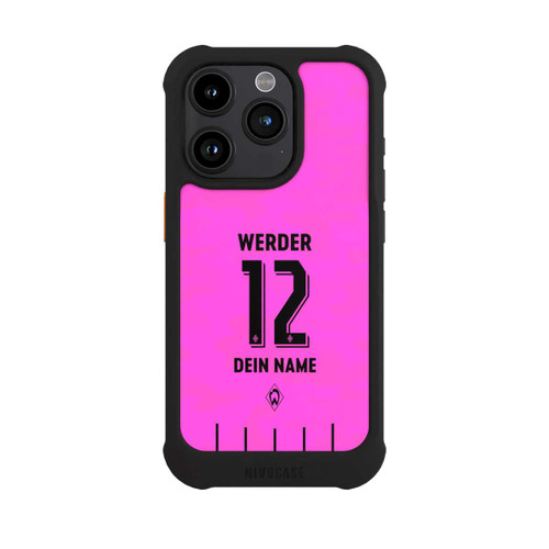 Apple iPhone 15 Pro NIVOmax Werder Bremen Trikot Personalisierbar 25-26