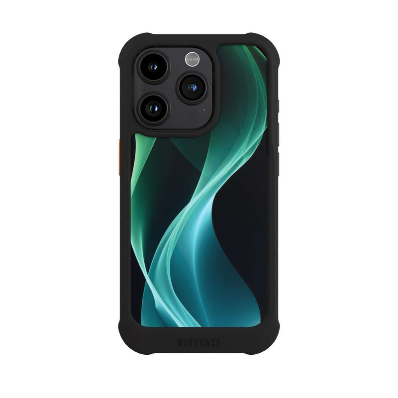 iPhone 15 Pro NIVOmax Green Modern Background