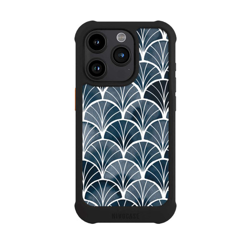 Apple iPhone 15 Pro NIVOmax Botanical Breeze Art Deco Grey