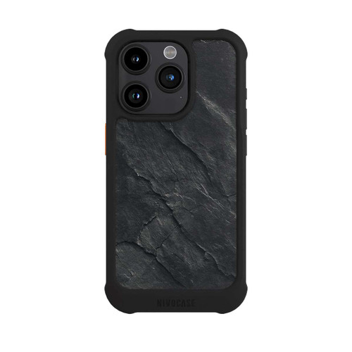 Apple iPhone 15 Pro NIVOmax Dunkler Schiefer Look