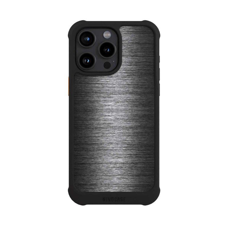 iPhone 15 Pro Max NIVOmax Metal Look Anthracite