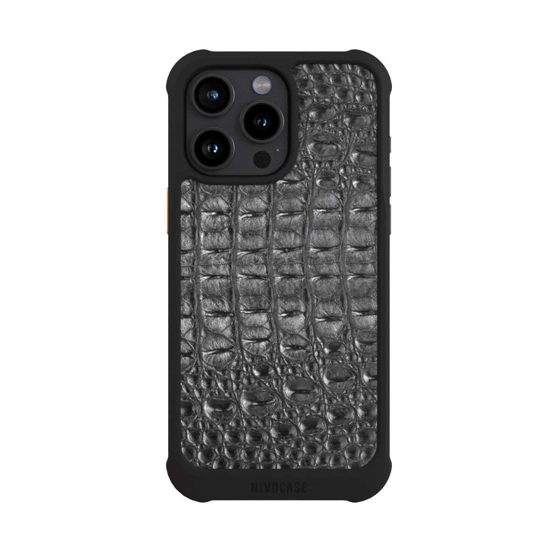 iPhone 15 Pro Max NIVOmax Croco Noir
