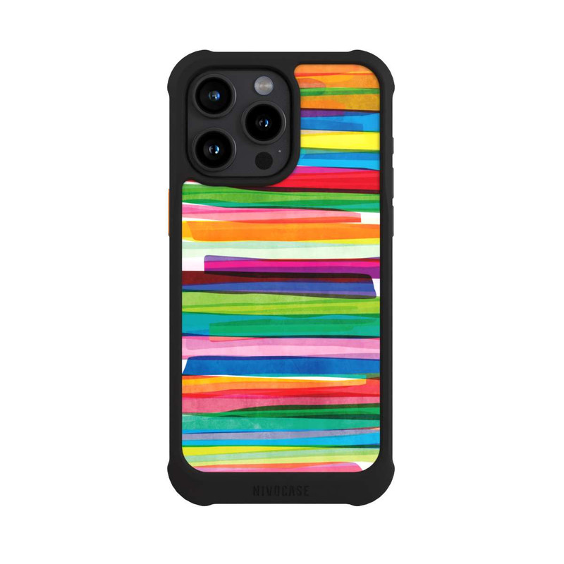 iPhone 15 Pro Max NIVOmax Rayures Colorées 1