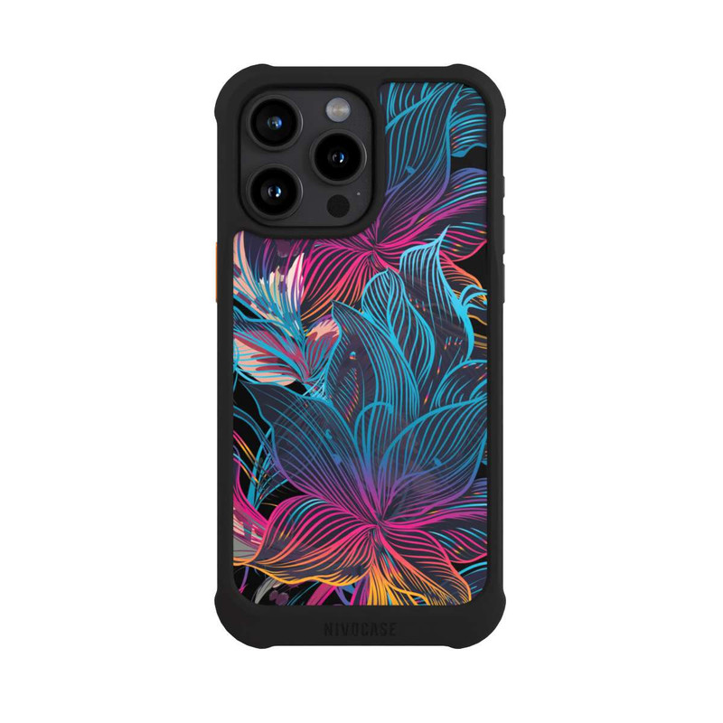iPhone 15 Pro Max NIVOmax Neon Flower Power