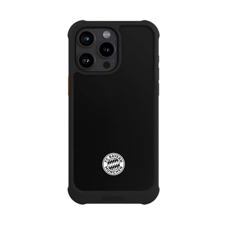 iPhone 15 Pro Max NIVOmax Classic FCB Logo - white on black