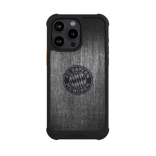 Apple iPhone 15 Pro Max NIVOmax Metalllook FCB Logo einfarbig