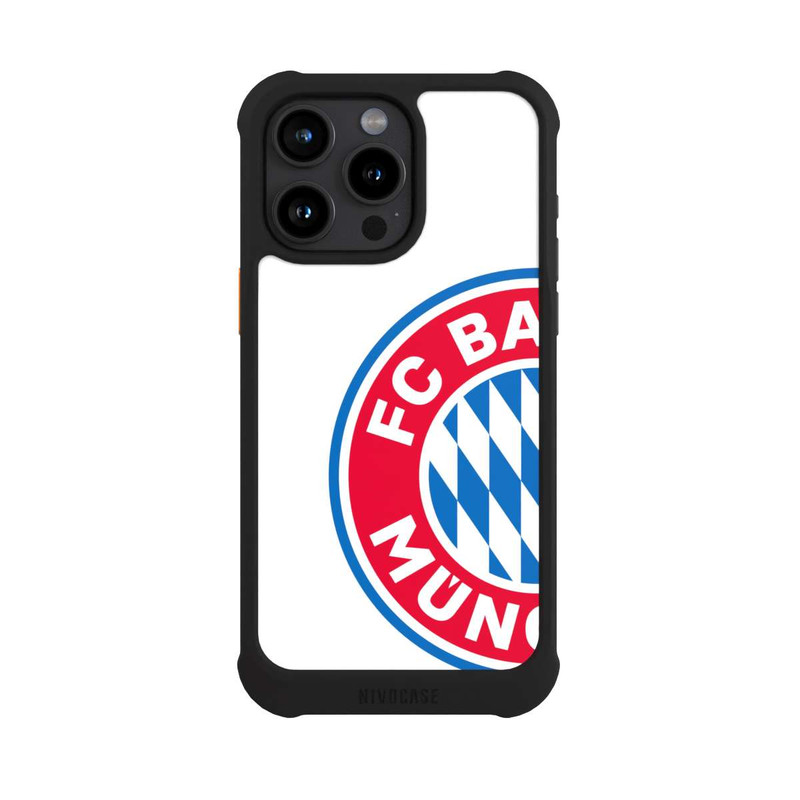 iPhone 15 Pro Max NIVOmax Big FCB Logo white