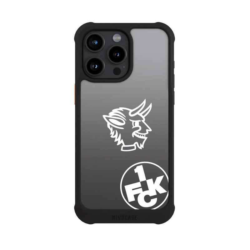 iPhone 15 Pro Max NIVOmax Teufelskopf FCK auf Schwarz